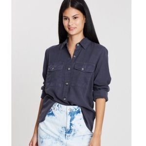 TOPSHOP DOUBLE POCKET UTILITY SHIRT
